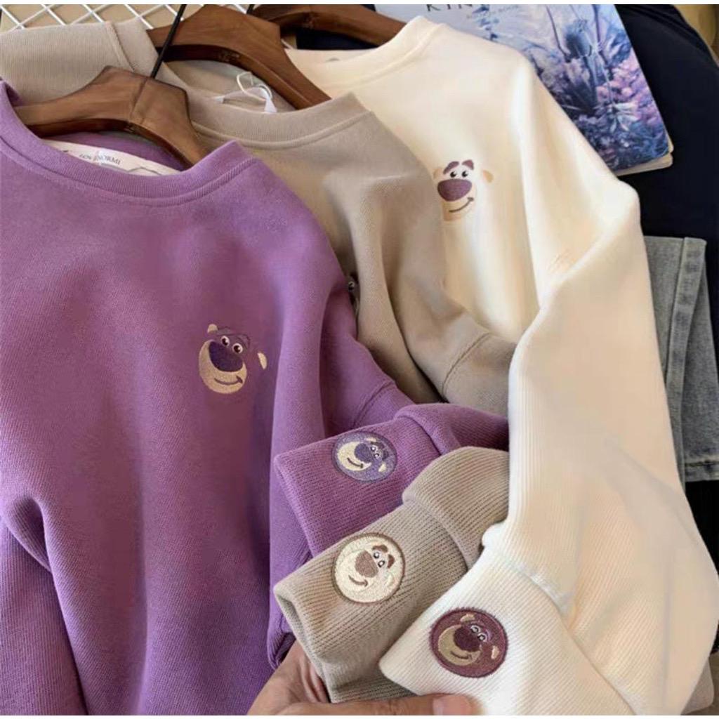 SWEATER WANITA BERUANG LUCU LOTSO BASIC - SWEATSHIRT KARAKTER KOREAN