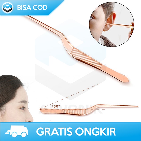 SET PEMBERSIH TELINGA 9IN1  STAINLESS STEEL EAR SPOON WITH KOTAK BA37