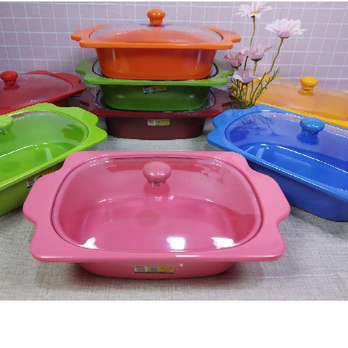 ➴ () Buffet Set Single 9" Melamin Golden Dragon|Tempat lauk|Prasmanan PS0801 ◙