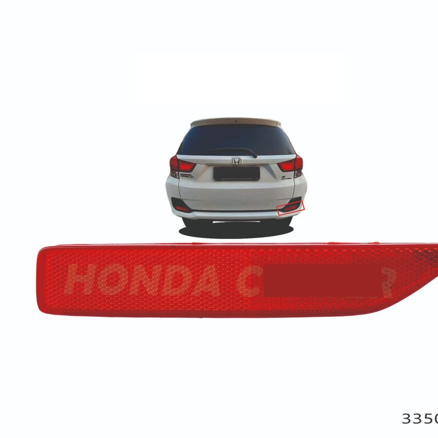 Aveiro shop - lampu reflector mata kucing bumper belakang mobilio 2014 lampu reflector mata kucing b