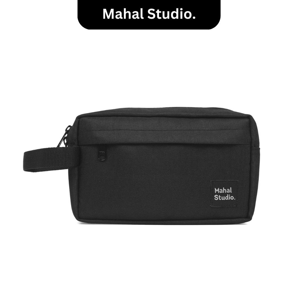Mahal Studio PRAGUE Pouch Hand Bag Tas Tangan Pria Clutch Tahan Air Water Resistant Ekslusif Black