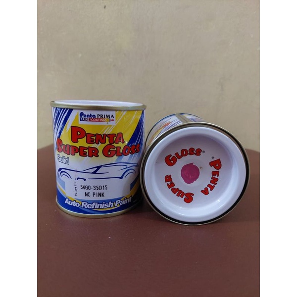 CAT PENTA SUPER GLOSS NC PINK -MERAH MUDA-200 GRAM -DUCO OTOMOTIF