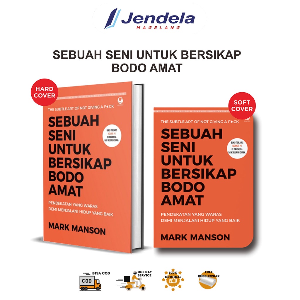 Buku Motivasi Self Help Best Seller Sebuah Seni Untuk Bersikap Bodo Amat Buku Self Improvement by Ma