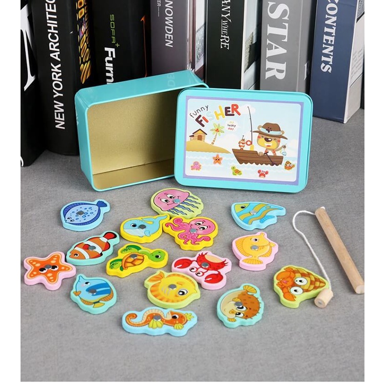 ZYP Funny Fisher Game - Mainan Edukasi – Pancingan Ikan Magnet / Fishing Puzzle / Mainan Anak