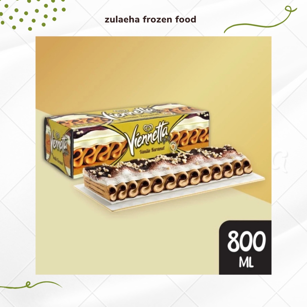 Es Krim Viennetta Ice Cream Gold Vanila Karamel 800ml