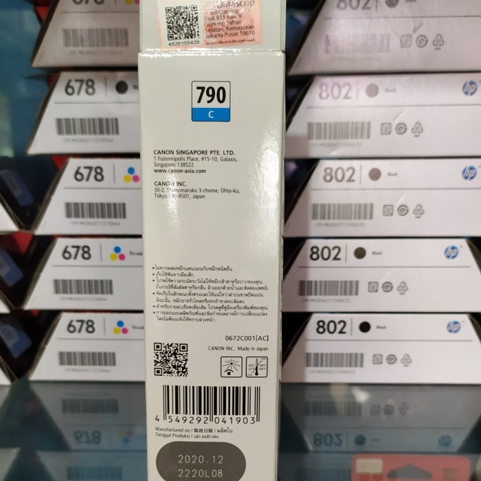 

tinta canon 790 cyan original.