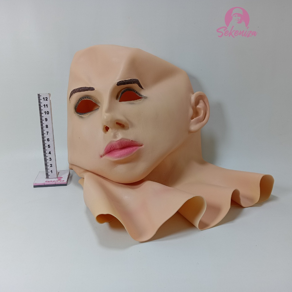 Topeng Wanita Pesta Helloween Bahan Latex