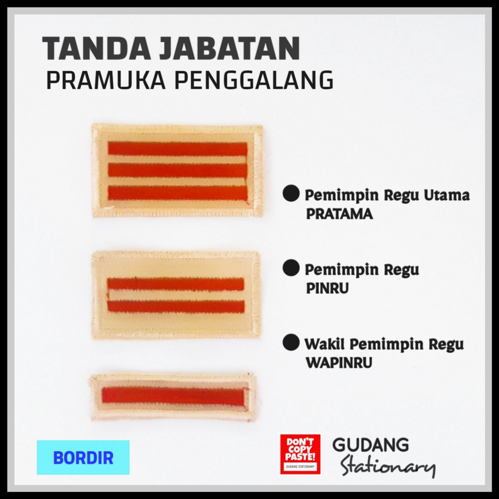 Emblem Tanda Jabatan Pramuka Penggalang