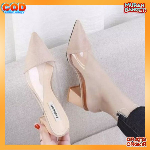 Heels Wanita Terbaru Hail Hil Perempuan Kekinian High Heels Impor Higt Heels Model Korea Sendal Hak 