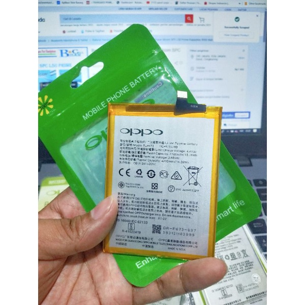 ORIGINAL 100% Baterai Battery REALME C2 - REALME C1 - REALME 2  BLP673 - Batre Batrei Batere HP REALME C2 ORI