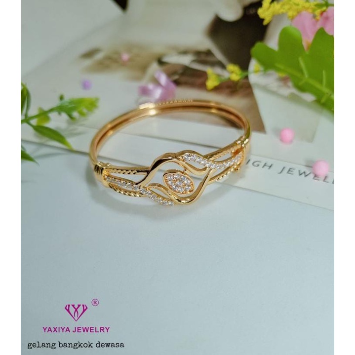 GELANG TANGAN BANGKOK PERHIASAN IMITASI LAPIS EMAS