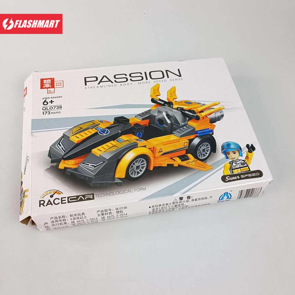 Flashmart Building Blocks Mainan Rakit Mobil Sport Car - QL0738 / QL0739