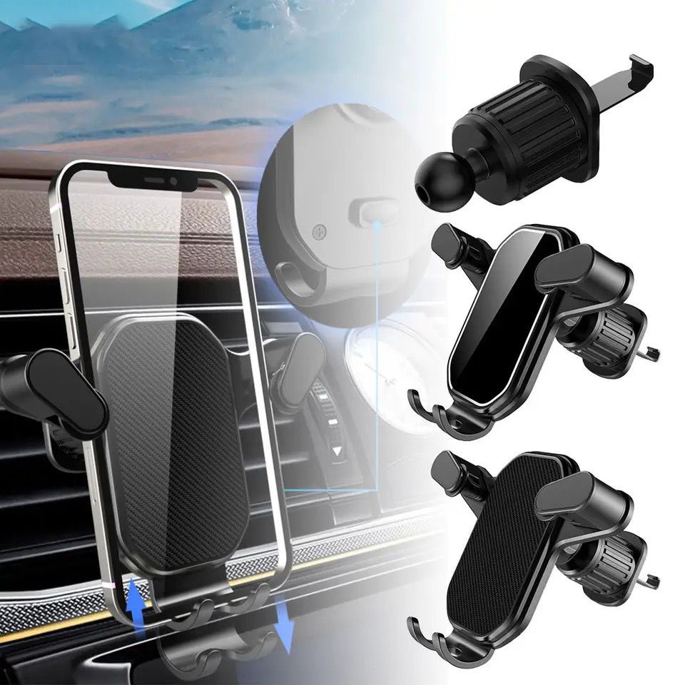 TERBARU Car Phone Holder HD62 HD-62 pasang AC mobil stand handphone Alat penyangga hp ventilasi ac tempat BY.SULTAN