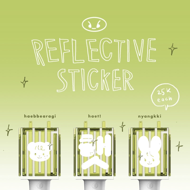reflective sticker neo bong nct dream