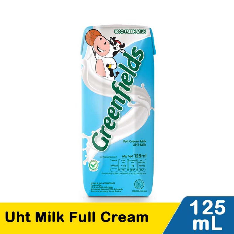 

Greenfields Uht Milk Full Cream 125Ml