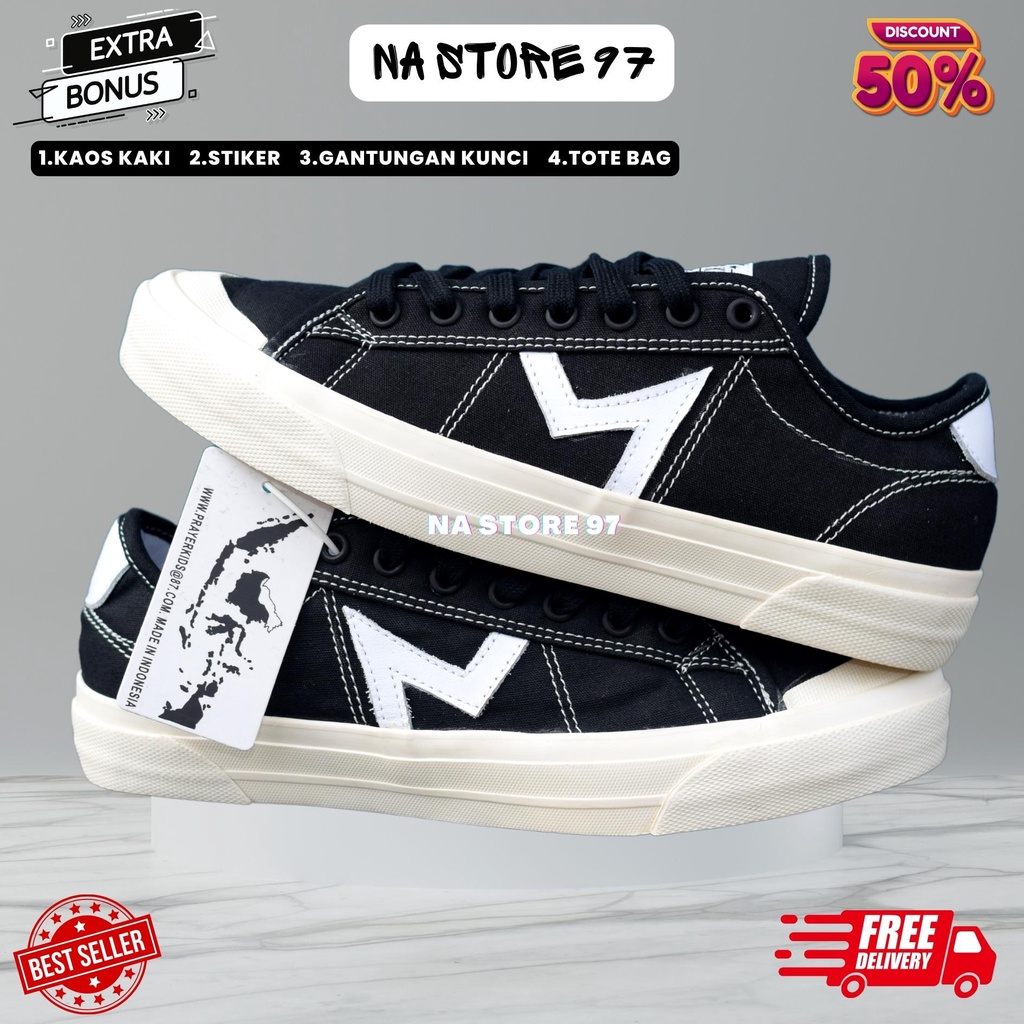 Sepatu Akna Metro Sneakers Kasual Pria Dan Wanita