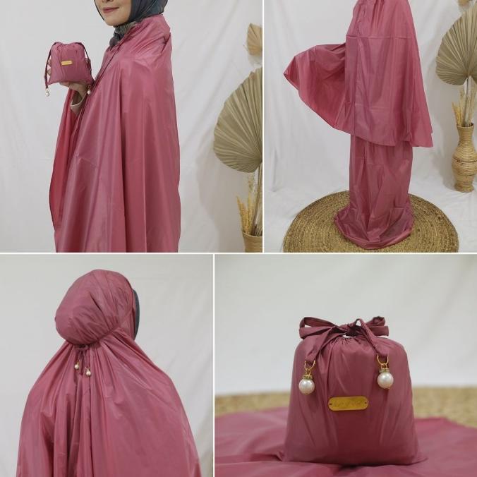 mukena travel 2 in 1 mini korea silky Tavva