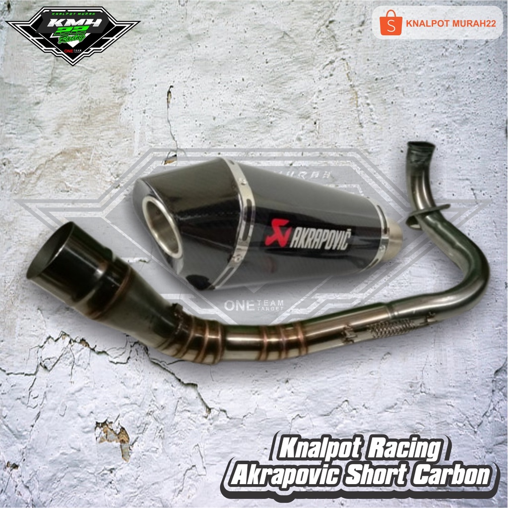 Knalpot Racing Akrapovic Short Carbon Vario 150 125 110 New Keyless BERKUALITAS