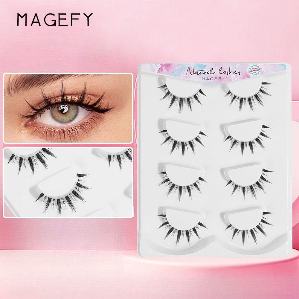 MAGEFY Bulu Mata Palsu Superfine Transparan Stem Eyelash 3D Eyelash Extension Lembut Eyelash 7343