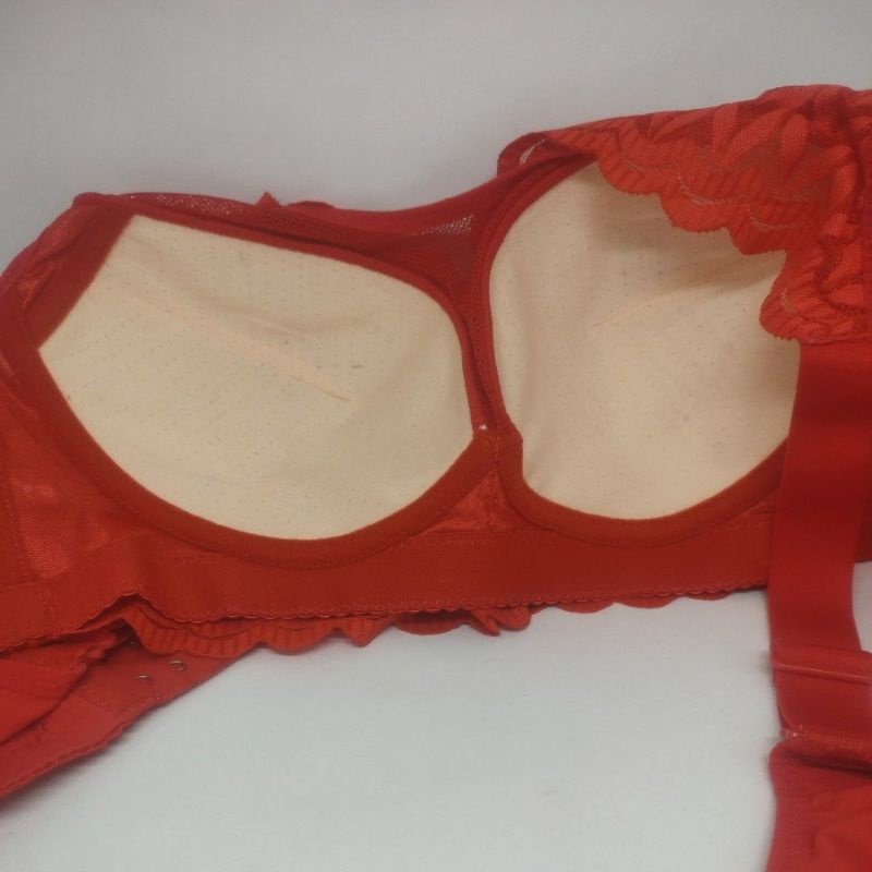 Bra Sorex CA 056 Michelle renda premium cup C- D, tanpa kawat, busa 38-44