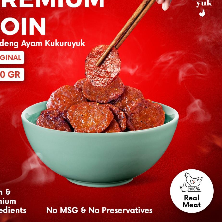 

⅍ [PREMIUM COIN] Dendeng Ayam Kukuruyuk Kukuruyuk Makanan Siap Saji - 500 Gram ▼