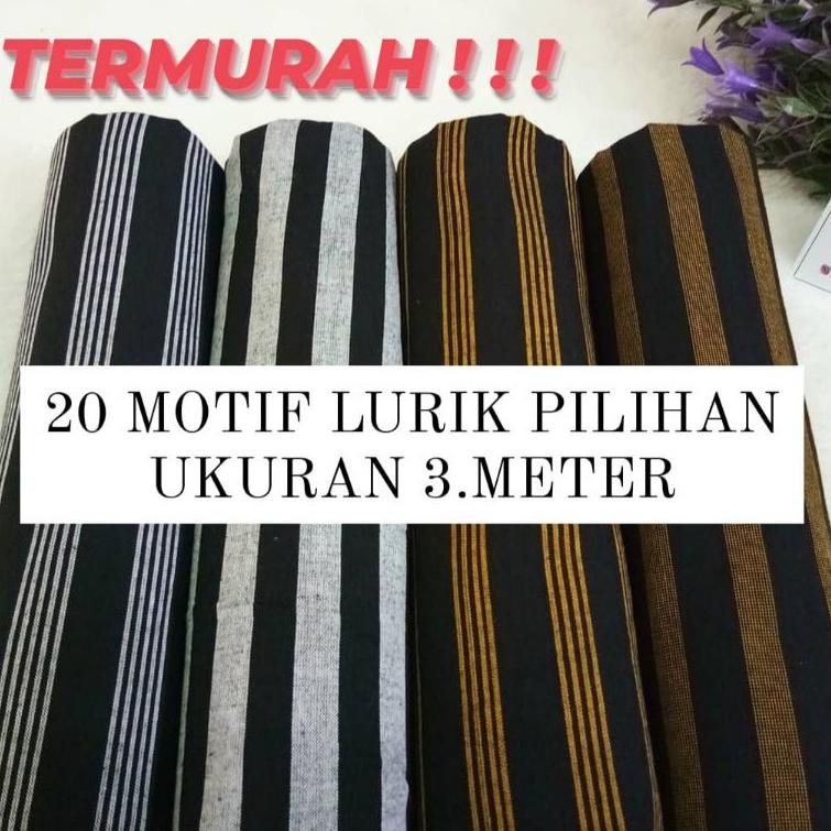 HARGA SPESIAL TENUN LURIK GARIS KAIN TENUN LURIK KAIN LURIK TENUN H NAIM