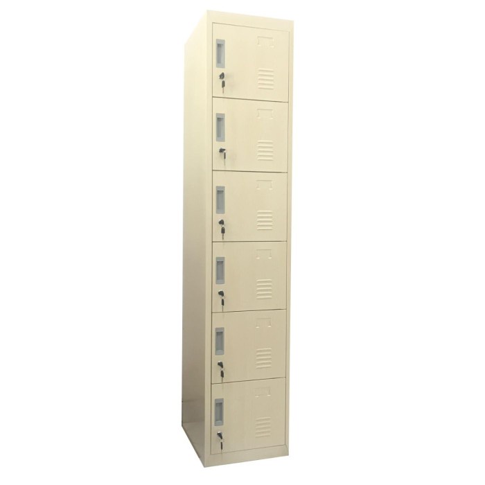 

Terlaris Loker Besi 6 Pintu / Lemari Cabinet Steel Locker Satu Baris Murah