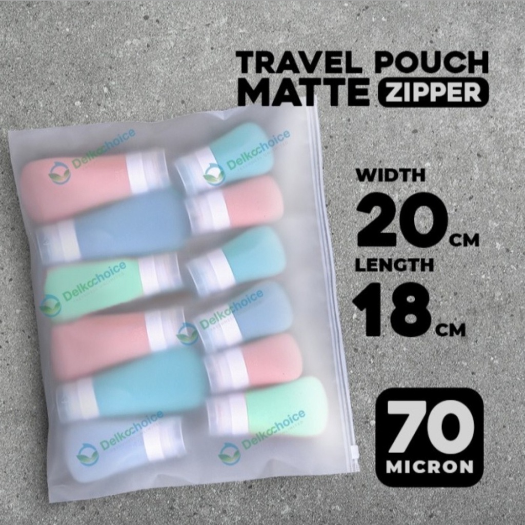 Travel Pouch 20x18 Landscape Pouch Organizer Ziplock Matte