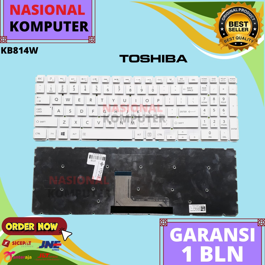 Keyboard Toshiba Satellite P55 P55-A P55-B P55W P55W-B P55W-C Putih