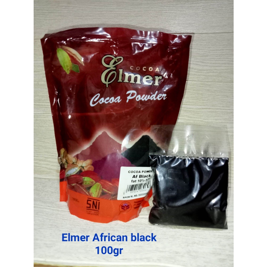 

Elmer African Black Cocoa Powder / Coklat Bubuk 100 GRAM repack