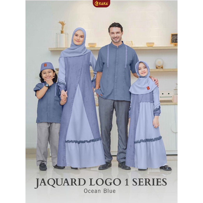 SARIMBIT KEKE 2023 JAQUARD LOGO 1 OCEAN BLUE/ SARIMBIT TERBARU 2023 KEKE JAQUARD LOGO 1