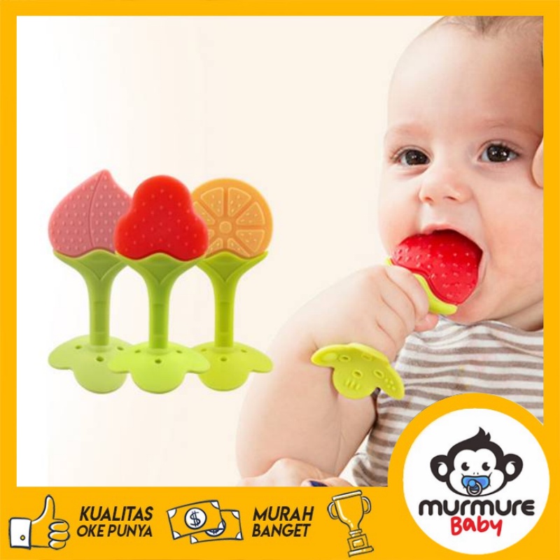 MURMURE.BABY I BABY TEETHER BUAH [TANPA PACKINGAN] / GIGITAN BAYI MODEL BUAH /BABY TOOTH TEETHER.