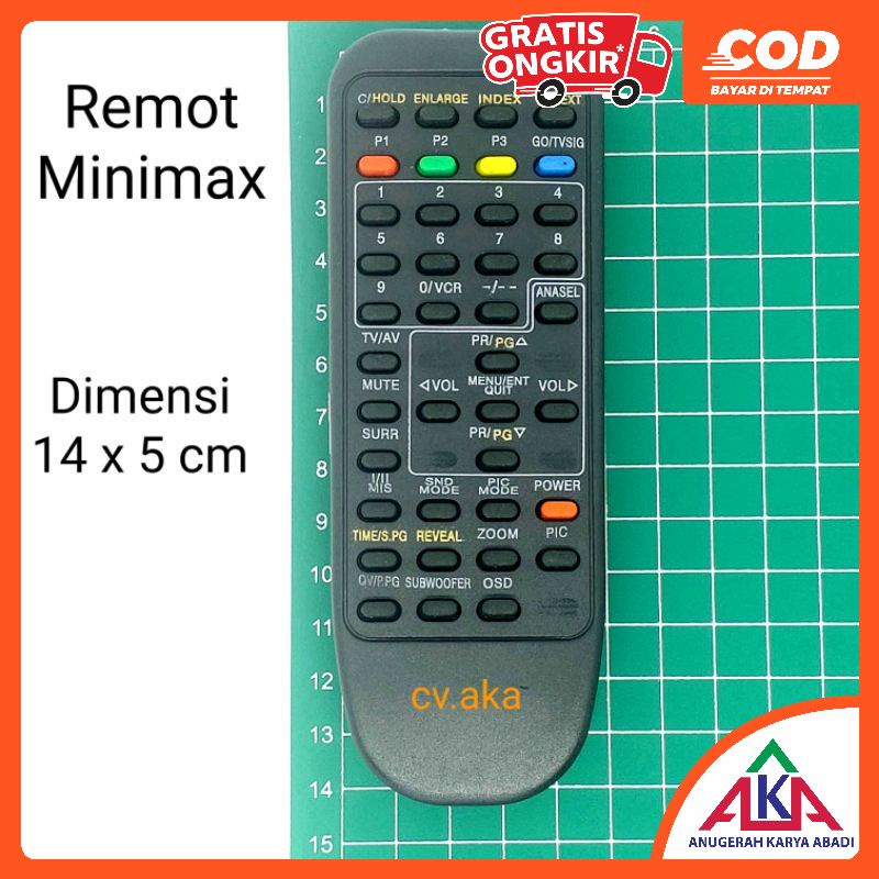 Remot Remote TV Polytron Tabung Minimax (Polyvision, Digitec, dll)