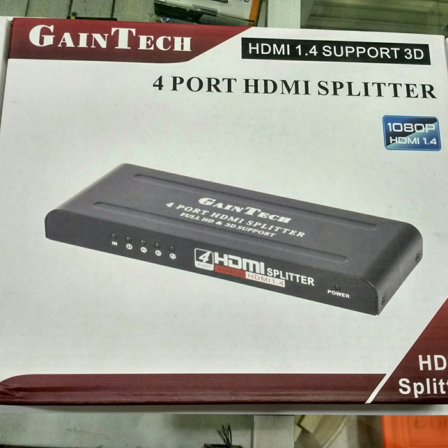 SPLITTER HDMI 1-4 PORT GAINTECH