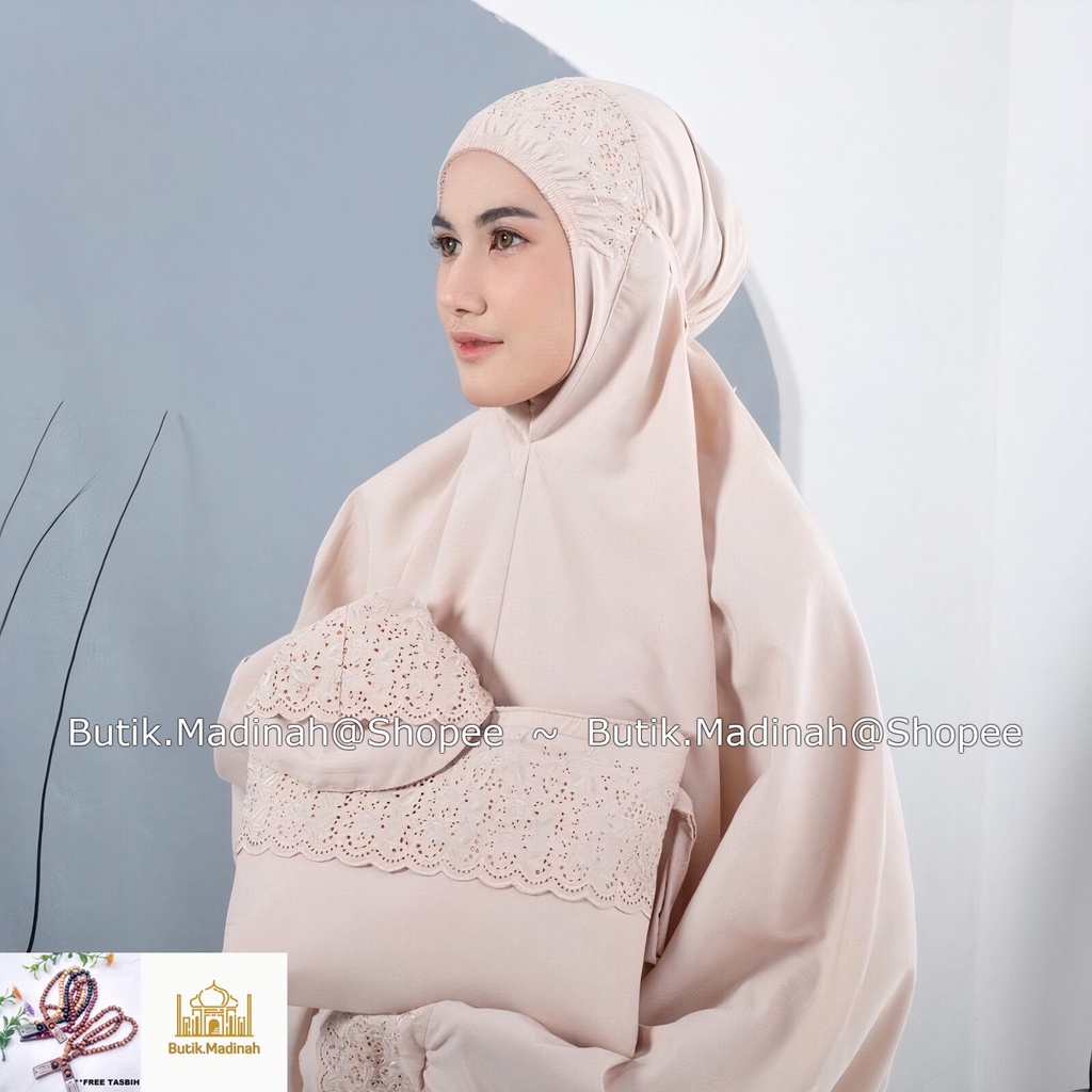 BUTIK.MADINAH MUKENA DEWASA TERUSAN SITI KHADIJAH PASTELEENA JUMBO