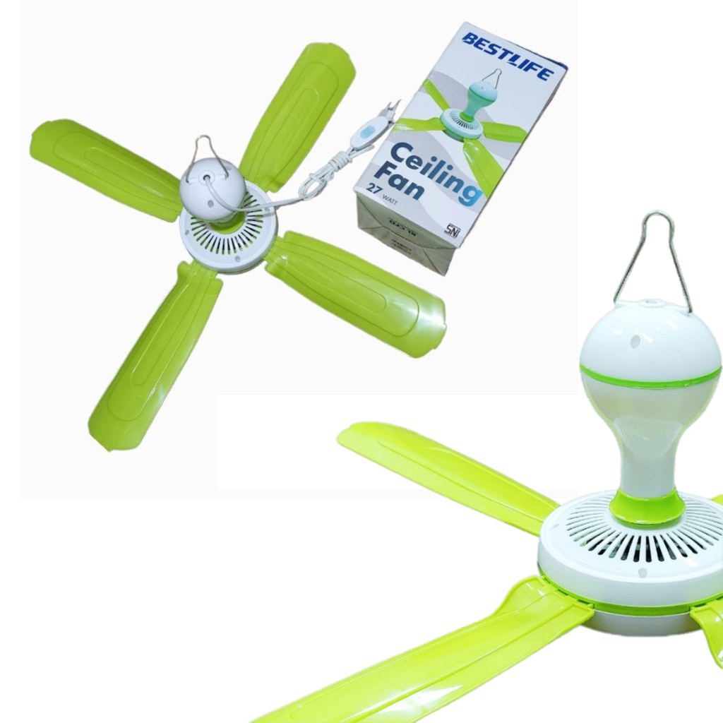 KIPAS ANGIN GANTUNG 27 WATT BESTLIFE CEILING FAN KIPAS GANTUNG 27 WATT KIPS ANGIN 4 BALING