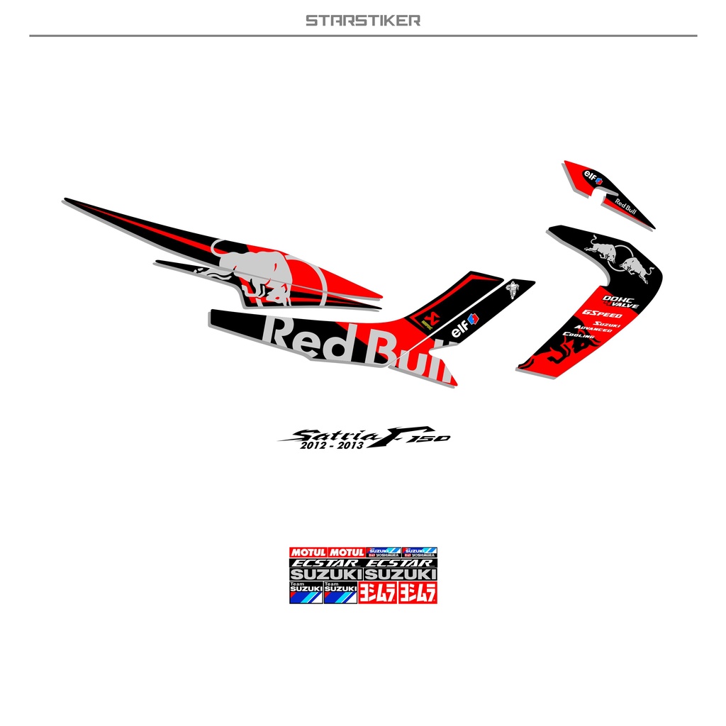 (S) FSK2 / STRIPING SATRIA FU BARONG / REDBULL / GP / R 150 / RAIDER 150 / 2012 / 2013 / SATRIA F 15