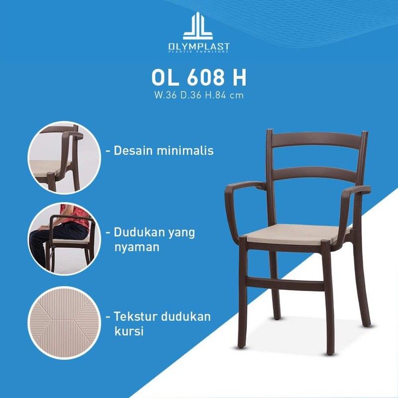 OLYMPLAST KURSI SANTAI / KURSI MAKAN OL 608 H