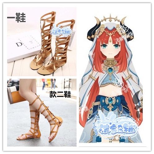 Game Genshin Impact Nilou Cosplay Costume Shoes Boots Halloween props Sumeru