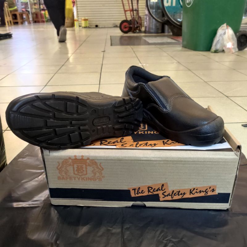 SEPATU SAFETY KINGS KWD 807X Original / Sepatu Kerja Safety Pria Kulit Asli Ujung Besi