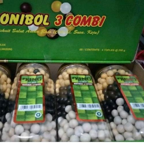 

♥ Bonibol coklat susu keju/bonibol combi per dus isi 4 toples ✺