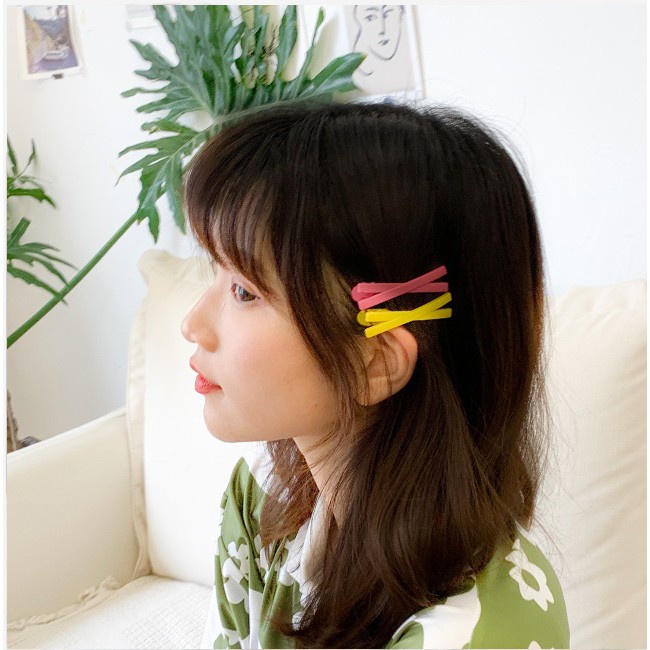 FYGALERY ACC136 Jepit Rambut Warna Model Silang Plastik Woman Hairclip Hairpin Aksesoris Rambut Murah