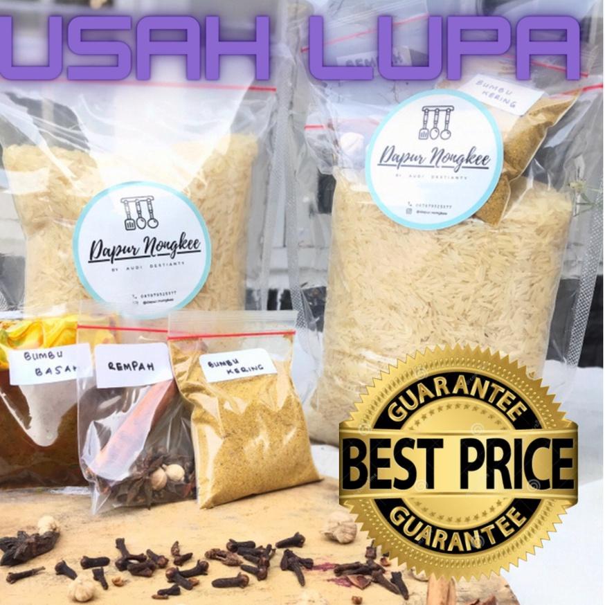 

☑ Nasi Kebuli Instan , Beras Basmati 1kg lengkap dgn Bumbu Nasi Kebuli ➹