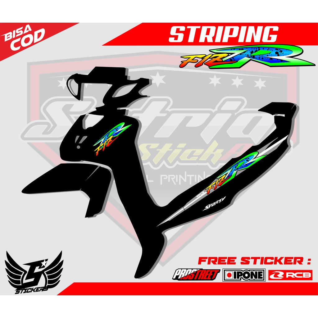 STRIPING VARIASI FIZ R / STICKER LIST STICKER MOTOR YAMAHA FIZ R JADUL