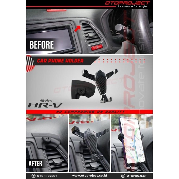 Best Seller Car Phone Holder Mobil Hrv Dudukan Hp New Hr-V Otoproject