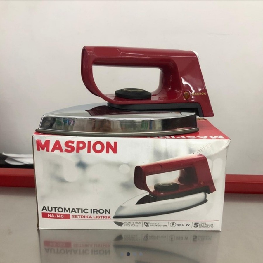 Maspion Setrika Listrik HA - 140 220 V / Setrika Otomatis Maspion Anti Lengket