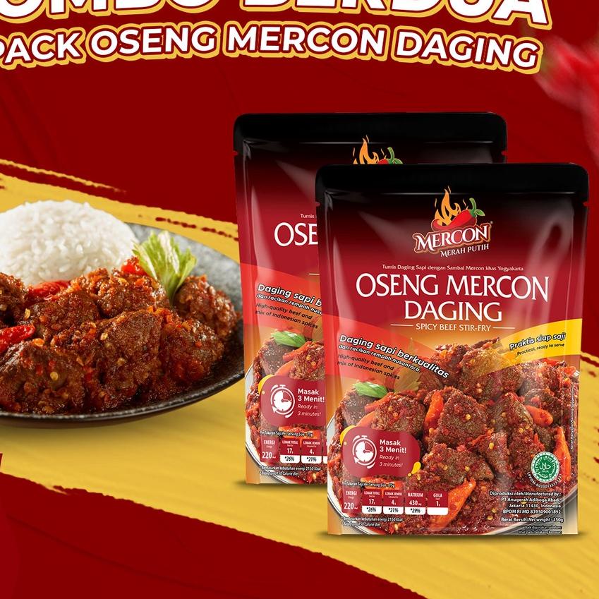 

➱ Mercon Merah Putih - Hemat Combo Berdua || 2 x Oseng Mercon Daging ☼