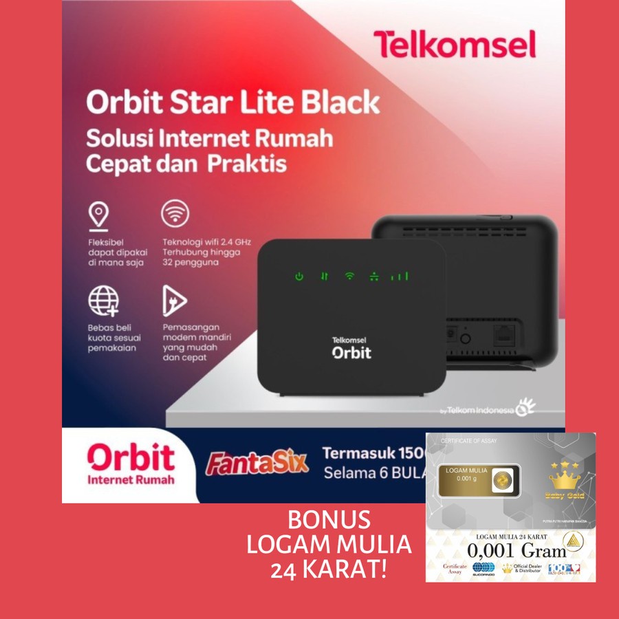Orbit  Modem Mifi Telkomsel Orbit Pro HKM281 4G CPE Router Wifi 2.4GHz 5GHz