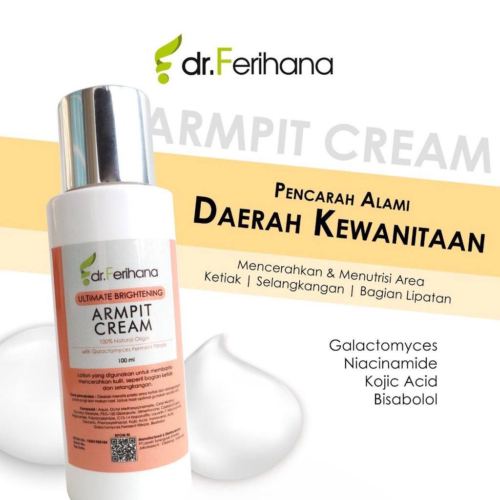 (DR.FERIHANA ) BRIGHTENING ARMPIT CREAM - KRIM KHUSUS KETIAK DAN BAGIAN LIPATAN