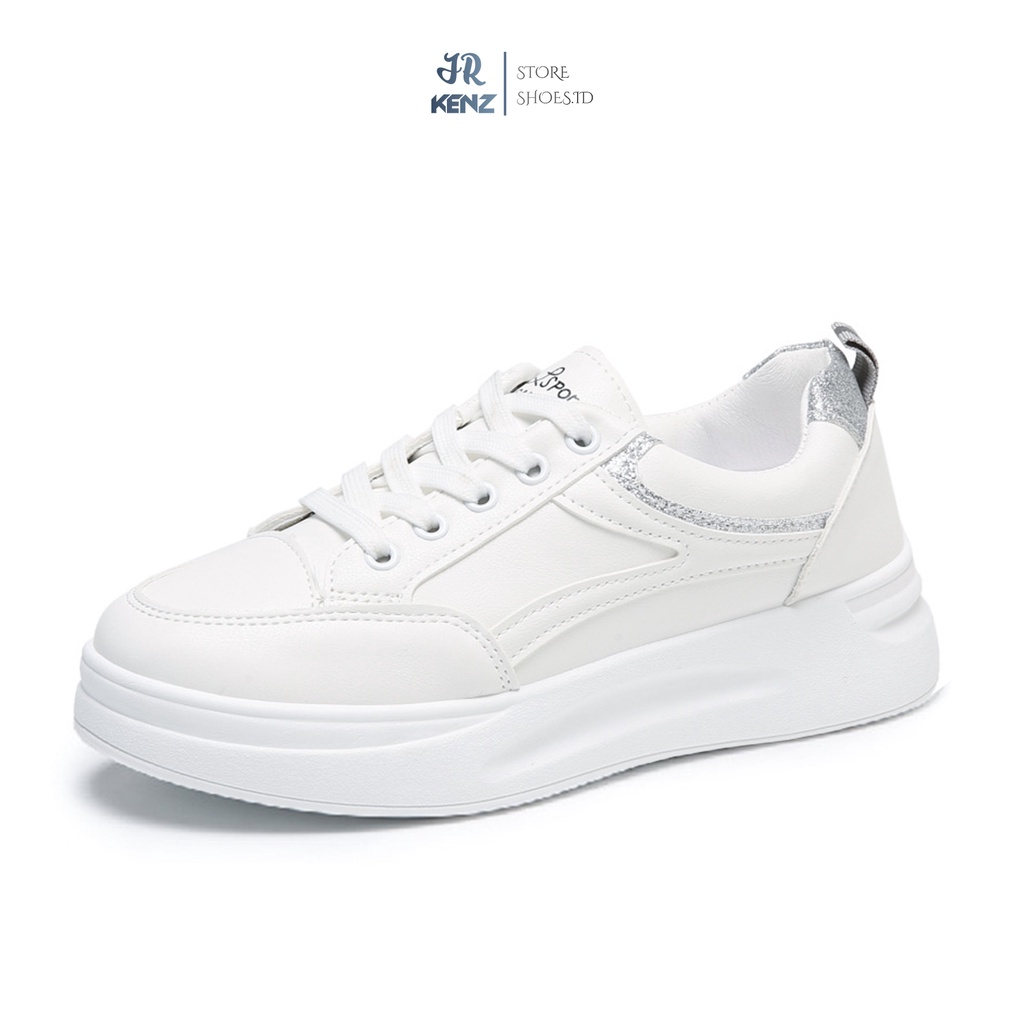 Sepatu Putih Sneakers Import Wanita Korea Fashion Impor Sport Shoes Kets Sepatu Cewek Casual Terbaru